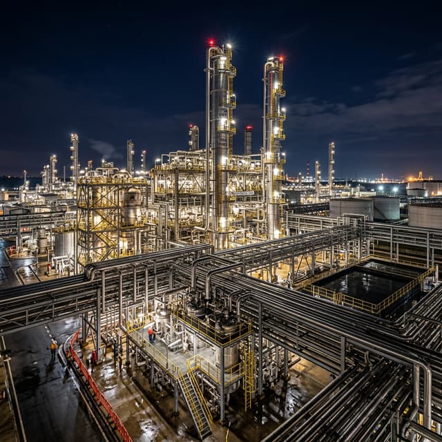 Petrochemical plant infrastructure