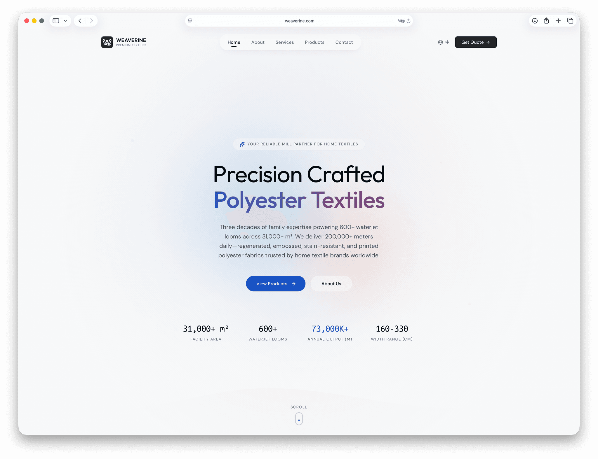 Weaverine Launches New Website for Global Home Textile Buyers